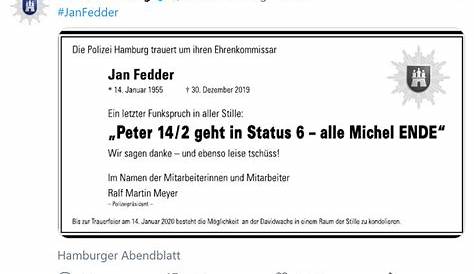 Letzter "Funkspruch" an Jan Fedder | Sächsische.de