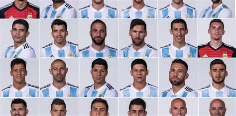 todos los jugadores de la seleccion argentina