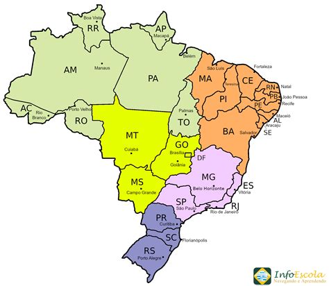 todos os estados do brasil