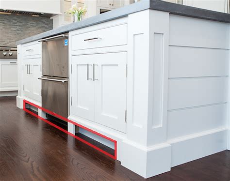 Toe Kick Kitchen Island