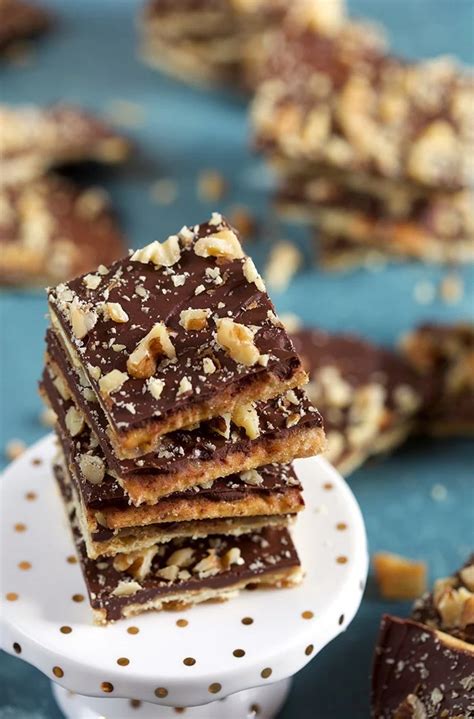 Toffee Bars Using Saltine Crackers