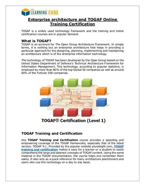 togaf online training india