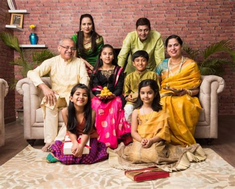 together with their families in hindi
