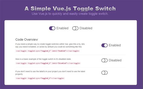 Toggle Bootstrap Vue