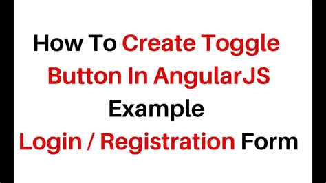 Toggle Button In Angularjs