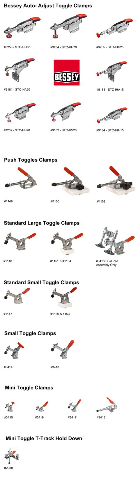 Toggle Clamp Size