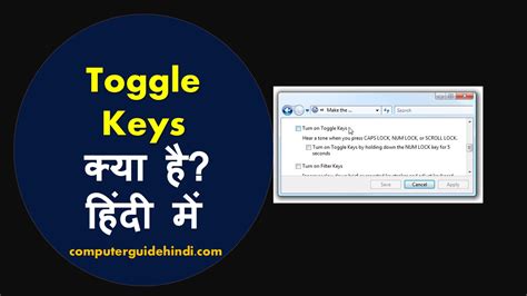 toggle means in hindi