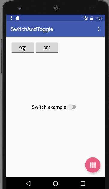 Toggle Switch Button In Android