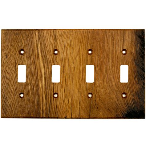 toggle switch cover plate wood