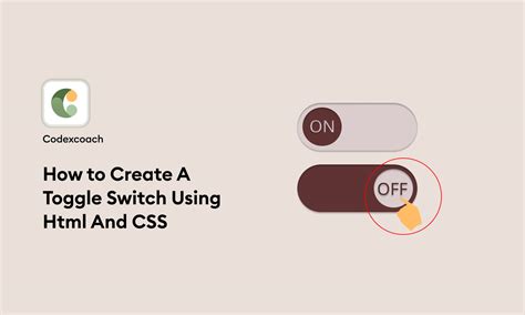 Toggle Switch Html And Css
