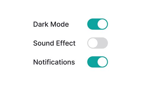 Toggle Switch In Settings