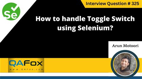 Toggle Switch Selenium Java