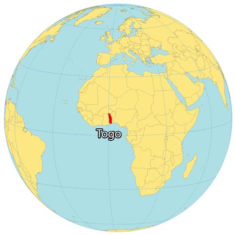 togo on the world map