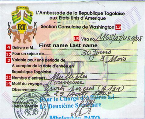 togo visa requirements