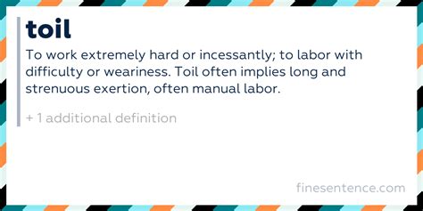Toil Definition For Dummies