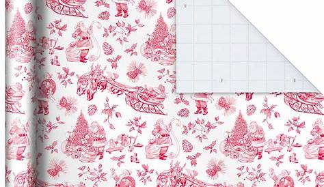 Toile Christmas Wrapping Paper
