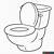 toilet coloring page