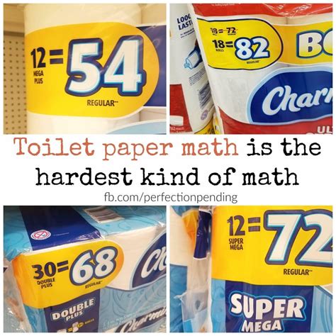 Toilet Paper Math Is Hard funny