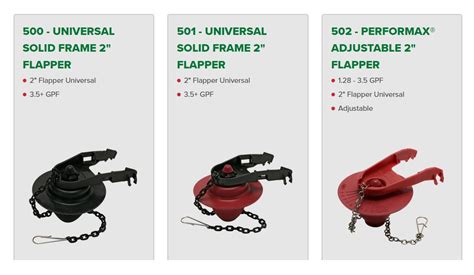 Toilet Flapper Styles