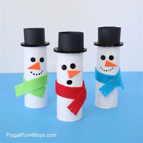 Toilet Roll Snowman Craft — That Bald Chick®