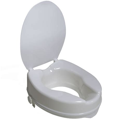 toilet riser seat with lid