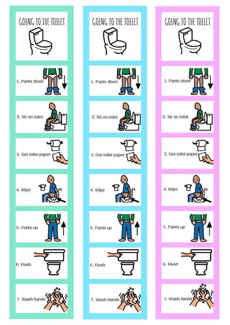 toilet visual schedule printable
