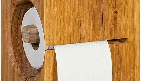 Toilettenpapierhalter aus Holz Toilettenpapierhalter