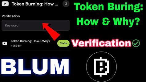 token burning how & why verification code