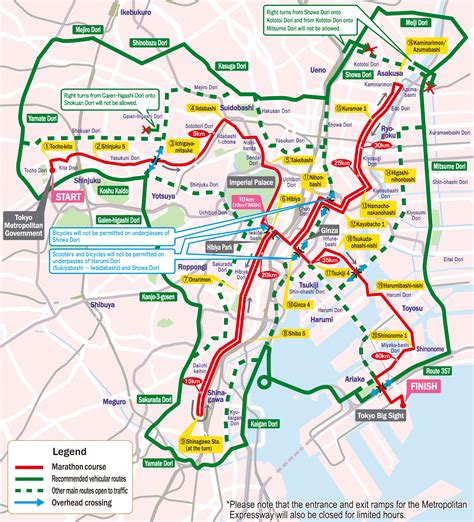 tokyo marathon 2023 course map