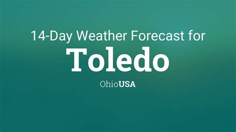 toledo extended weather forecast