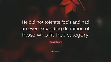 tolerate fools
