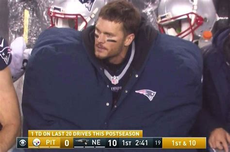 PsBattle Tom Brady in an oversized jacket. Get Daily funny funny
