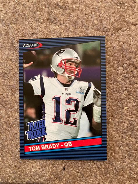 tom brady rated rookie card