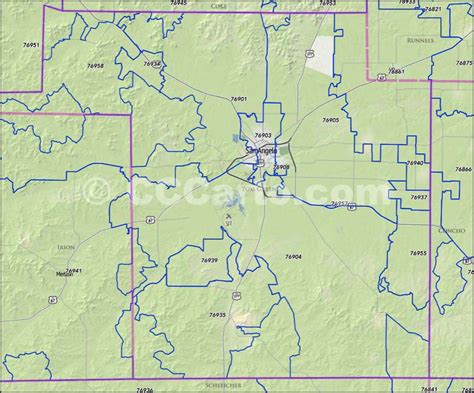 Tom Green County Zip Code