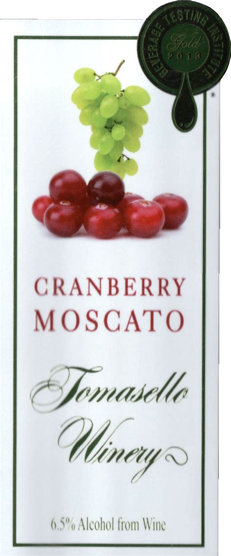 tomasello winery cranberry moscato