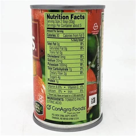 Tomato Paste Calorie Content
