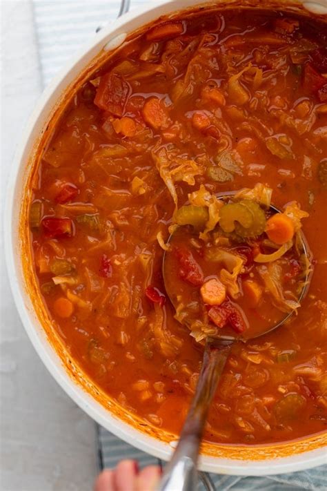 Tomato Vegetable Cabbage Soup