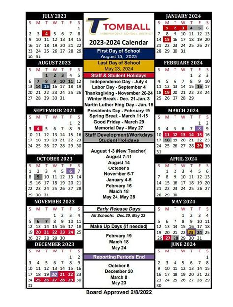 tomballisd calendar