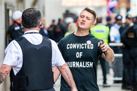 tommy robinson banned from london