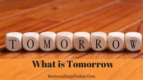 tomorrow is national what day