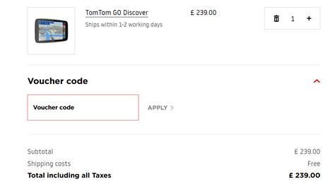 Tomtom Voucher Code