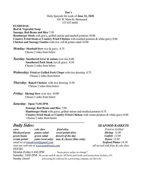 Menu of Jason Grill in Broussard, LA 70518