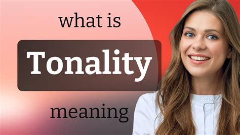 tonality meaning in english