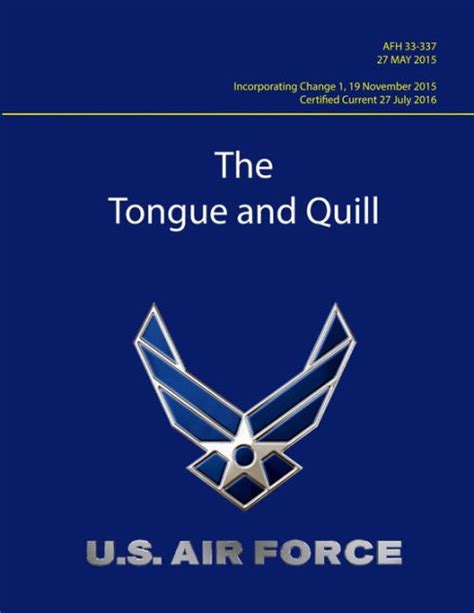 tongue and quill air force afi