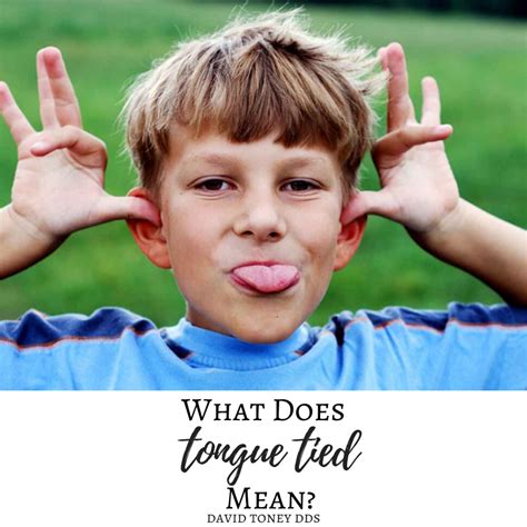 tongue tied meaning in english