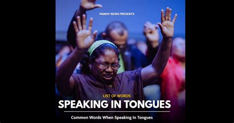 Tongues Language Words