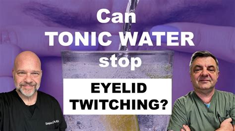 tonic water for twitching eye