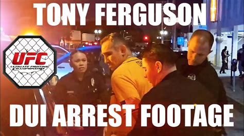 tony ferguson arrested after bar fight