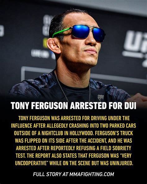 tony ferguson arrested report