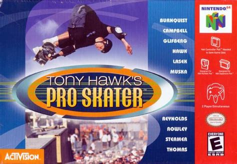 tony hawk's pro skater 1 n64